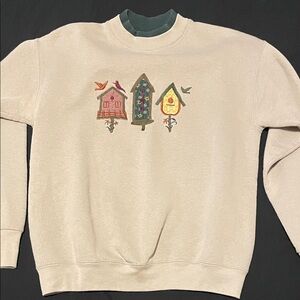 Vintage birdhouse crewneck